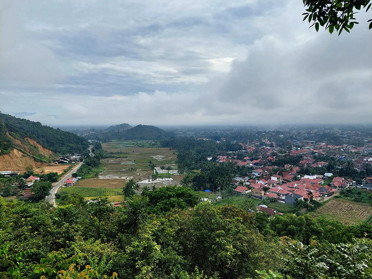 Kota Payakumbuh dilihat dari kawasan Ngalau Indah, foto 17 Mei 2026
